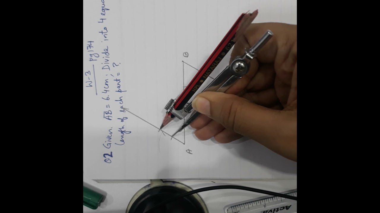 How To Divide A Line Segment In To Equal Parts TOPIC PARALLEL LINES 