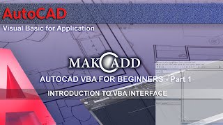 Autocad VBA for Beginners - Part-1