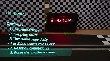 Using of #TM1638 with  #Arduino. #Compteur Slot Car Racing . application #Circuit 24