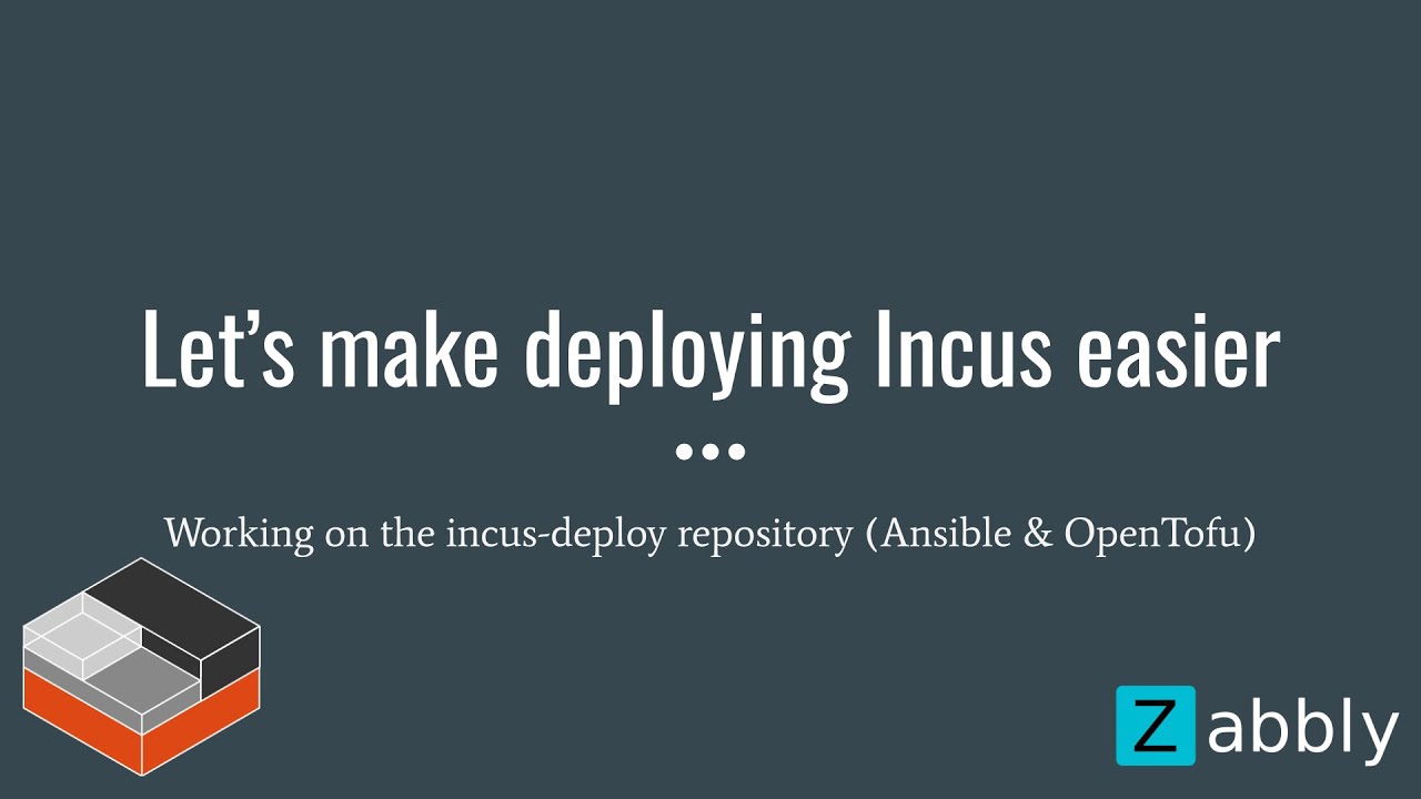 Let's make deploying Incus easier - Part 1 - YouTube