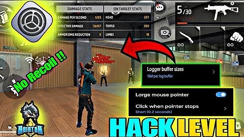 Boost Headshot Performance in Free Fire||logger buffer size + dpi