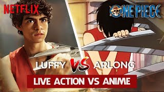 Luffy vs Arlong - Live Action vs Anime - ONE PIECE Netflix