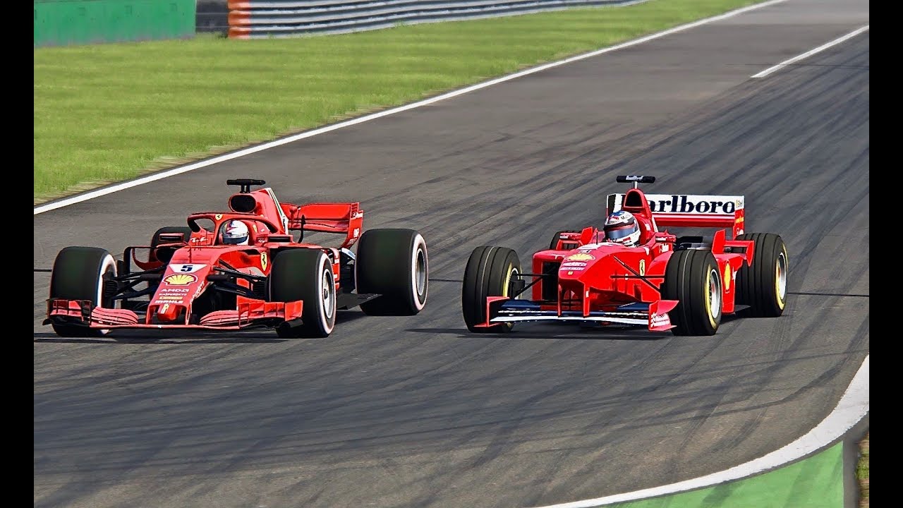 Ferrari F1 18 Vs Ferrari F1 1998 Monza Youtube