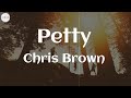 Chris Brown  - Petty (Lyrics)