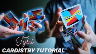 CARDISTRY TUTORIAL // EASY & IMPRESSIVE Two-Handed Cut (Sybil Variation)