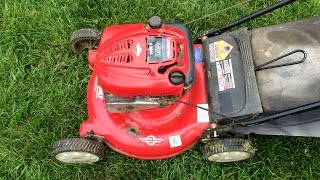 Troy Bilt 21 Lawn Mower 6.5HP Briggs and Stratton Engine - Very Rusty  - April 29, 2015