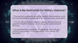 What Is MyHealtheVet For Military Veterans - Armed Forces Insider