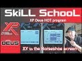 XP Deus HOT program - XY screen Vs the Horseshoe screen