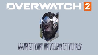 Overwatch 2 Second Closed Beta - Winston Interactions + Hero Specific Eliminations