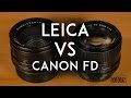Leica Summicron 50mm F2 vs Canon FD 50mm F1.4
