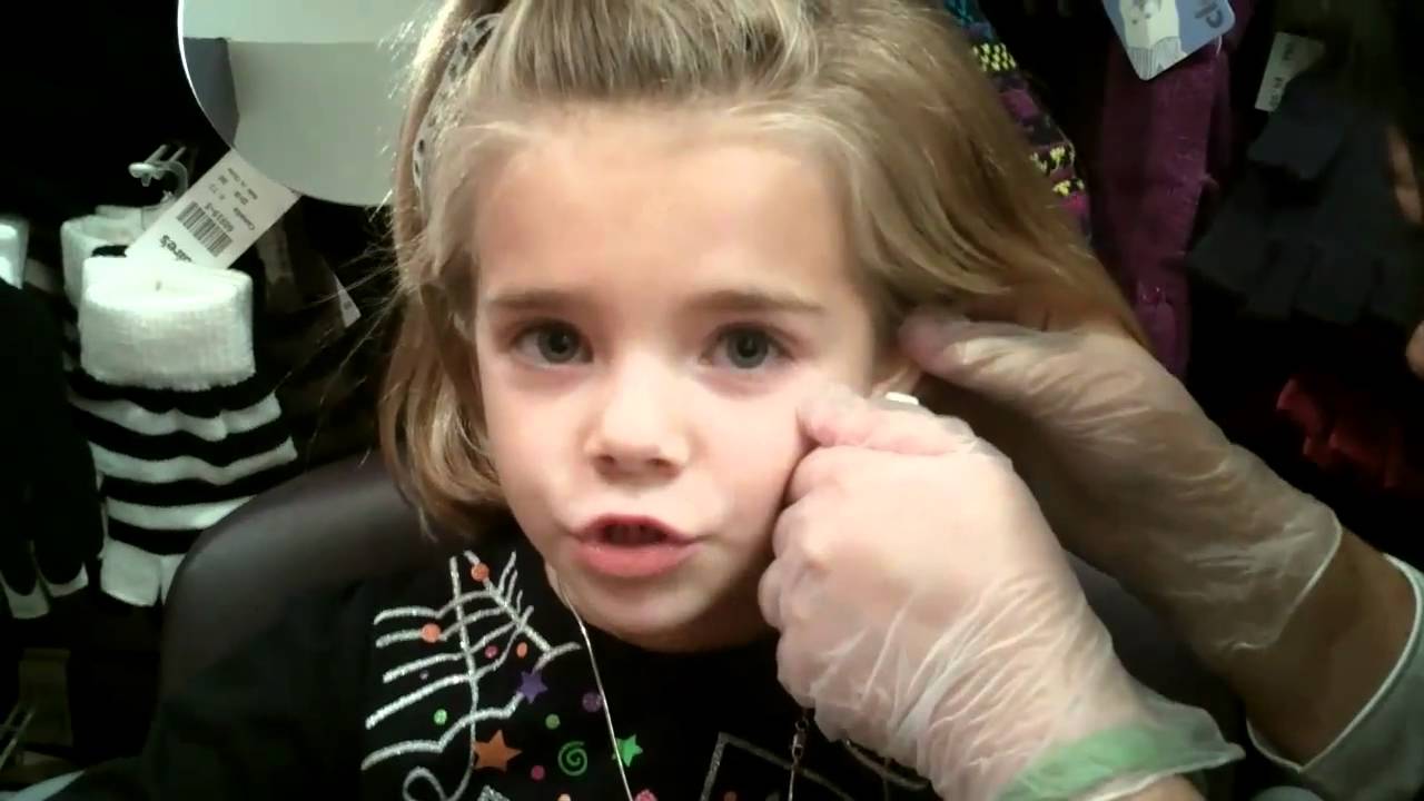 Isabella Gets Her Ears Pierced Youtube