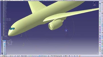 Catia V5- Tutorial : How to design An Aircraft on Catia- Boeing 787- Part 3