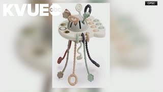 String teething toy recalled for choking risk