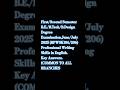 First/Second Sem B.E Examination,June/July 2025 Professional Writing Skills in English. Key Answers.
