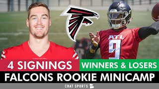 Falcons Sign 4 Players + Rookie Minicamp Winners & Losers Ft. Michael Penix