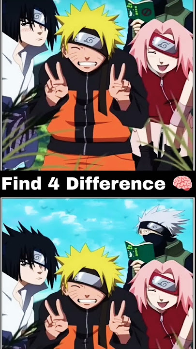 Kakashi and Naruto 4 Difference