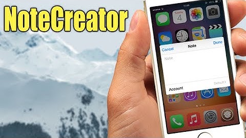 NoteCreator - iOS 8 Jailbreak Cydia Tweak