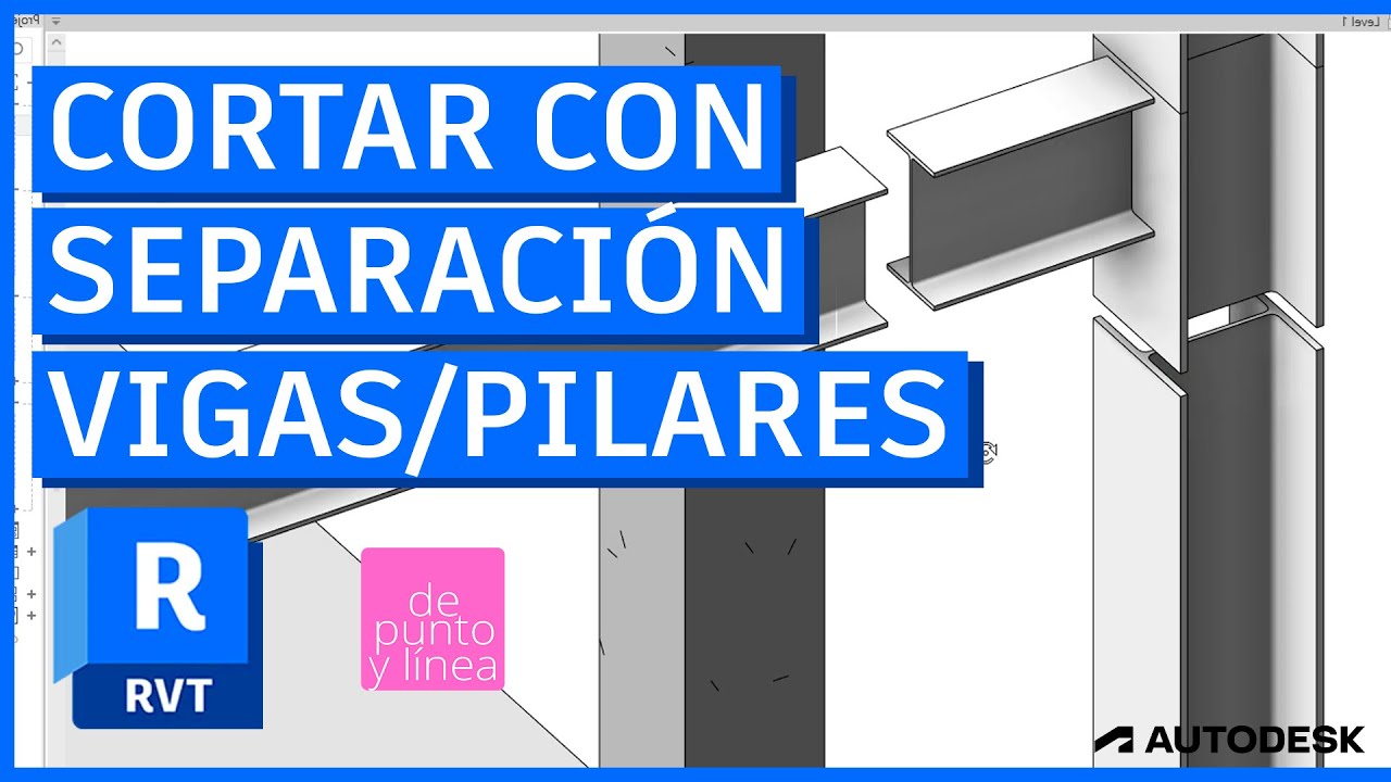 Cómo cortar vigas o pilares con una separación // Split with Gap Revit 2024.1