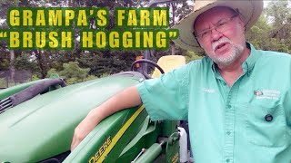 🚜John Deere Tractor 🚜 Bushhogging the Farm | Adding Oil 🛢️ and Coolant  😎| Trimming Trees 🪾 | Trails