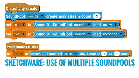 Using soundpool for multiple sounds in Sketchware