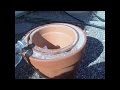 Homemade Pot-in-Pot Refrigerator "Off Grid Fridge" cools air up to 40F (evaporative cooler/chiller)