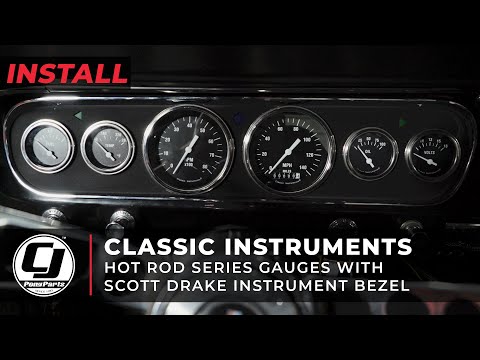 Project Betty | Classic Instruments Hot Rod Series 6-Gauge with Scott Drake Instrument Bezel