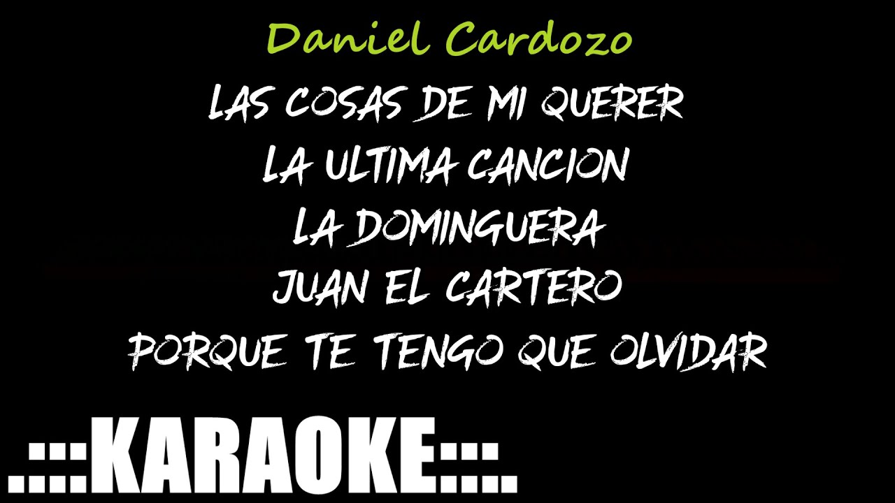 Daniel Cardozo Enganchado FULL ( KARAOKE PREM ♪ )