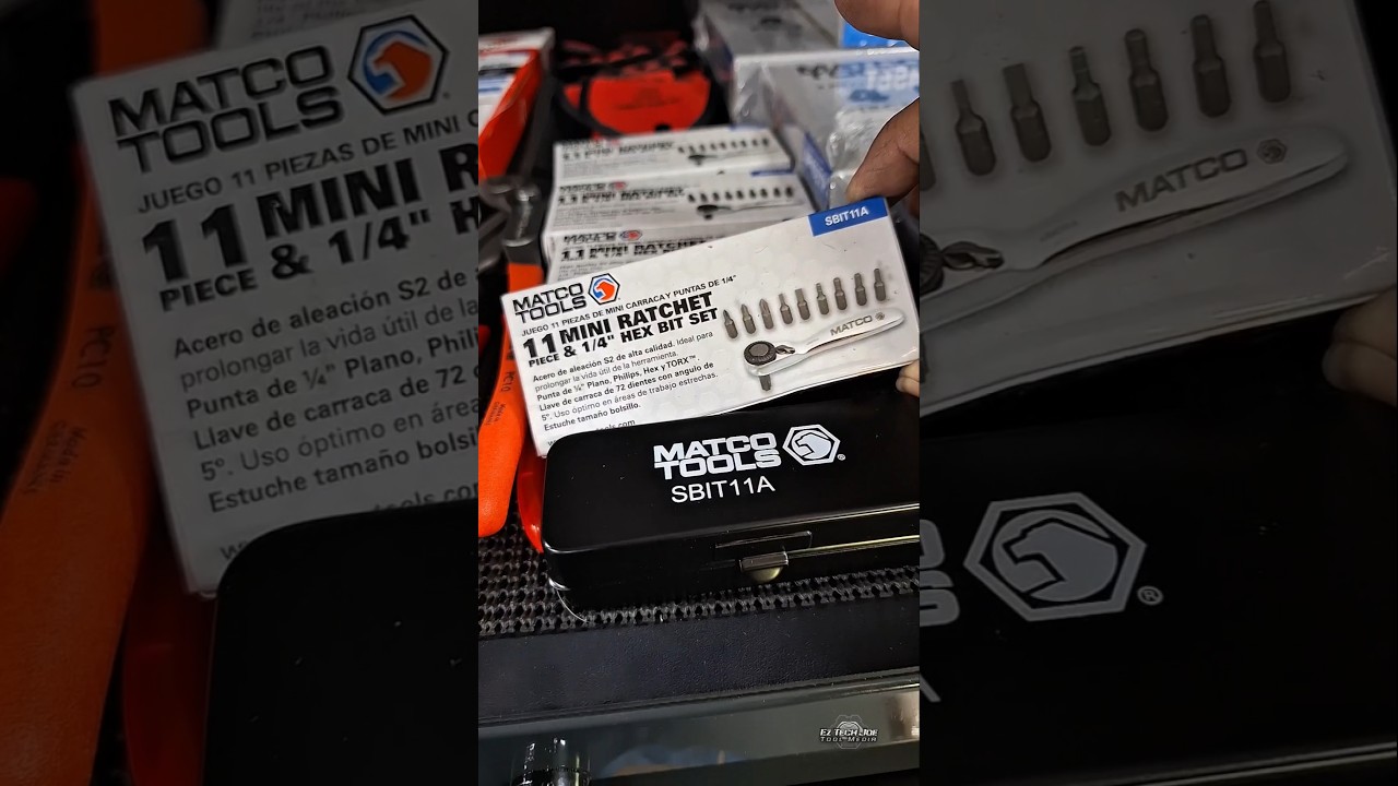 This Matco Tools Mini Ratchet Bit Set Could Come In Clutch! - YouTube