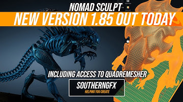 Nomad Sculpt new update – 1.85 released today with Quadremesher and Facegroups