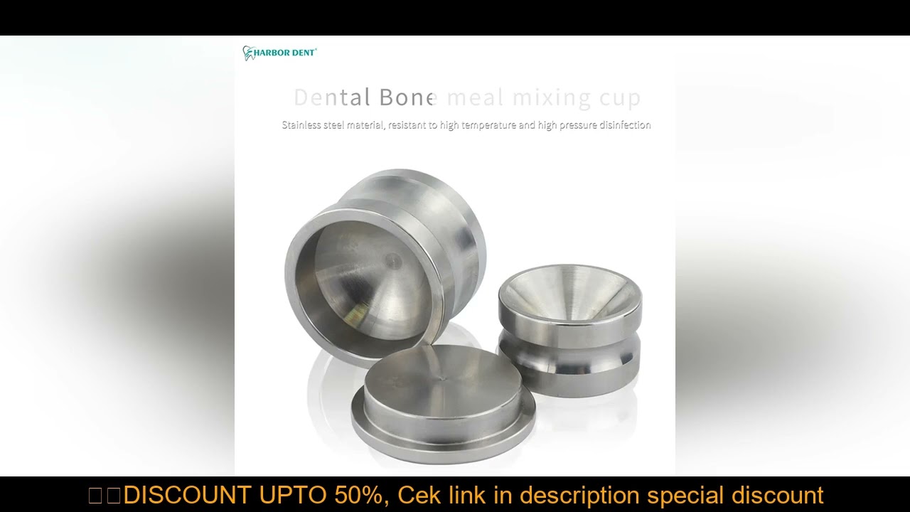 Dental Bone Meal Mixing Bowl  Dentistry Implant Instrument Bone Powder Cup  Stainless Steel Mixing B