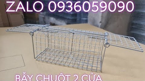 Lồng bẫy chuột đồng 2 cửa. Lồng bẫy chuột đường mòn 2 đầu vào. Lồng bãy chuột đàn 2 cửa.