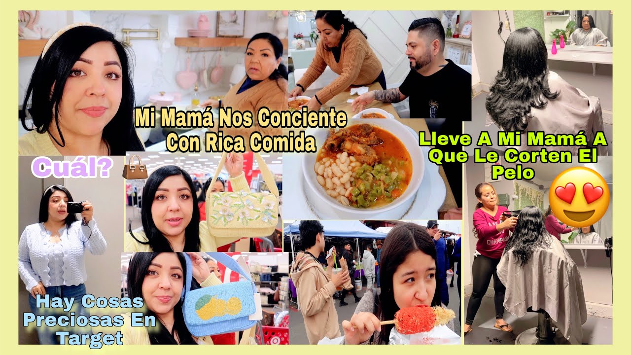 Dias Diferentes🌸Lleve A Mi Mamá A Que Le Corten El Pelo😍Nos Consiente Mucho 😋 Compras En Target 🎯 