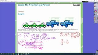 Module 1 Lesson 25 A Fraction as a Percent