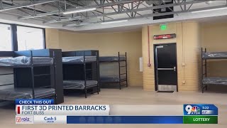 First 3D printed barracks at Fort Bliss