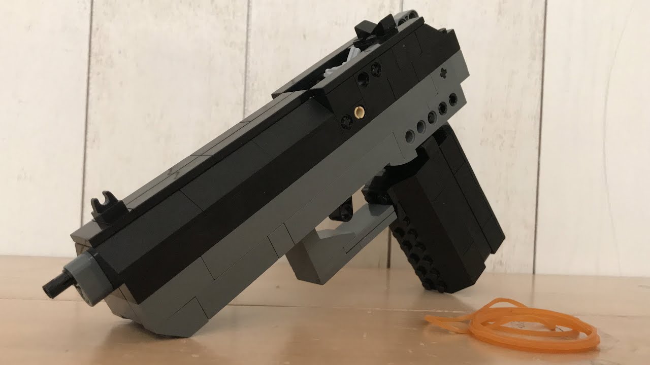 Lego Rubber Band Gun Tutorial Youtube