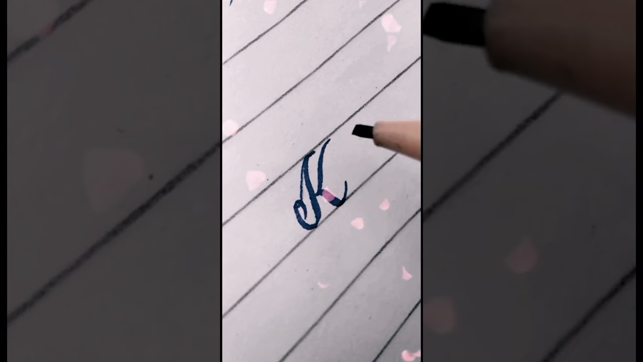 How to cursive handwriting #trendingshorts #calligraphy #viralshort #englishhandwriting