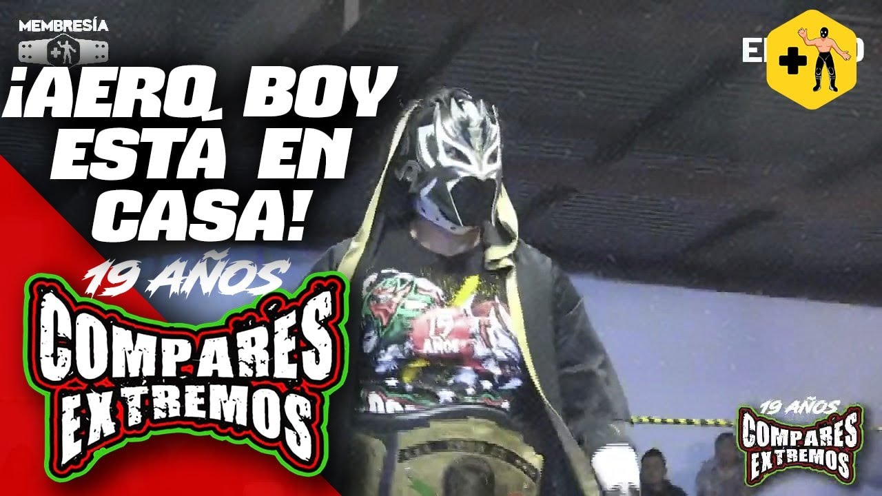 ¡Así llegó Aero Boy al Coliseo Tulancingo para enfrentar en lucha extrema a Violento Jack!