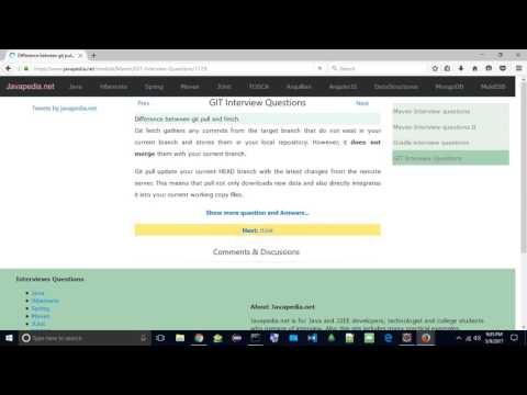 Difference between git pull and fetch. | javapedia.net