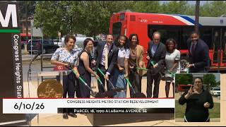 Mayor Bowser Celebrates Metro-Public Library Joint Development in Congress Heights, Ward 8, 6/10/26