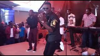 Prince Indah performing his new song at shujaa mall