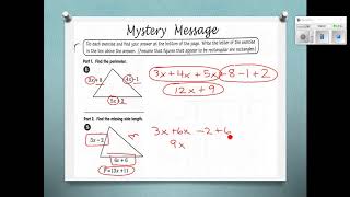 Math, Help! Algebra - Area and Perimeter with Polynomials