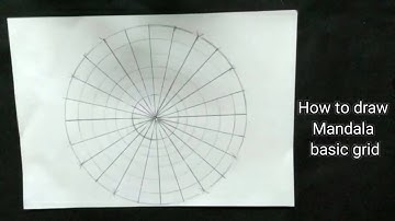 How to Draw Mandala Basic Grid Step by Step Tutorial For Beginners
