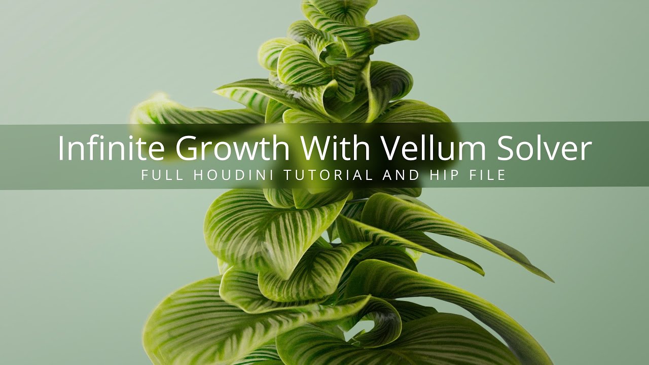 How to Create Organic Growth in Houdini | Vellum Solver Tutorial and ...