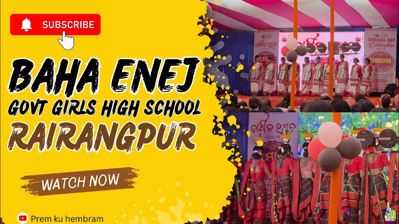 Baha enej Govt girls high school Rairangpur ||Annaual function #santali video #bahaenej #traditinal 