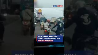 Bikin Geram, Pengawal Ambulans Ditendang Dan Dipukul Pemotor