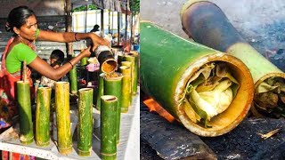 Tribal Food | Bamboo Chicken Biryani Full Making | Food and Travel TV