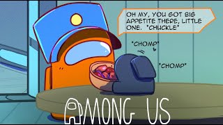 Hungry Mini Imposter And Their Adopted Crewmate Dad | Among Us Comic Dub