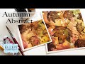 Abstract Autumn Painting-  Watercolor Tutorial