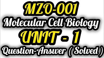 🔥MSC Zoology🔥|| 😱MZO-001😱|| UNIT-1|| 🤩All Solved Question/Answer 🔥👍 #ignou #msczoology #msc #mzo-001