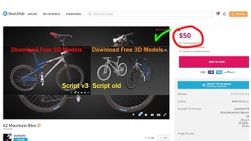 Download All Model New 3D on Sketchfab and Textures  New Script v3  Model + Texture in One Clic